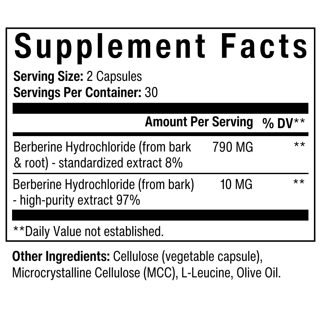 Berberine HCI 400 MG Capsule