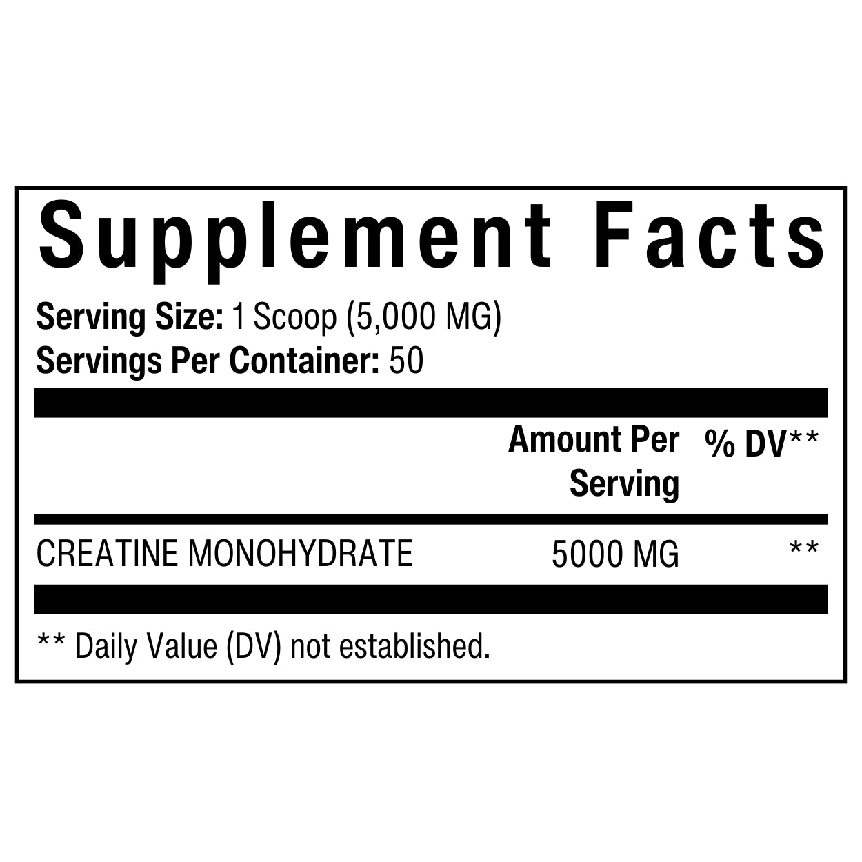 CREATINE MONOHYDRATE (PCR-511) 5,000 MG ORAL POWDER