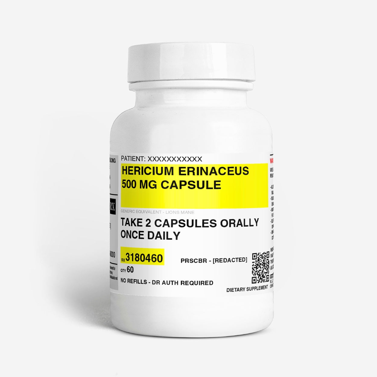 HERICIUM ERINACEUS 500 MG CAPSULE