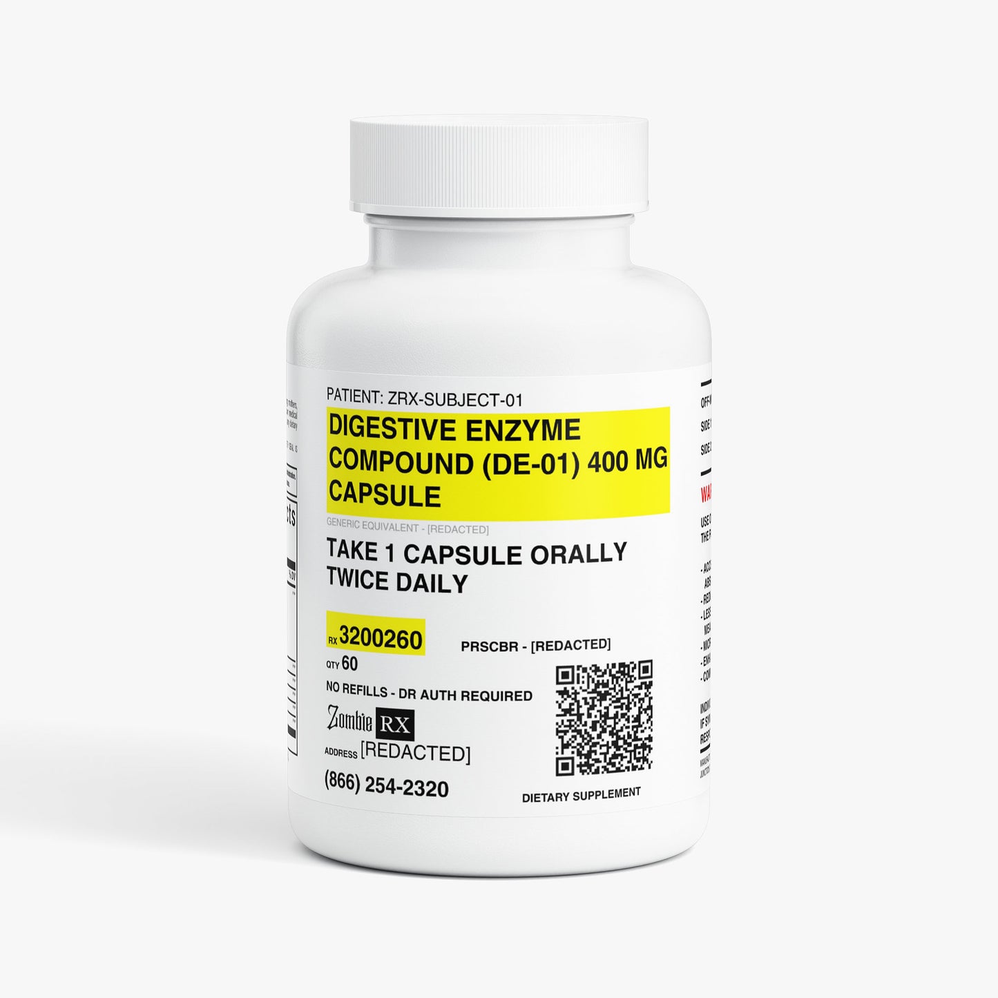 DIGESTIVE ENZYME COMPOUND (DE-01) 400 MG CAPSULE