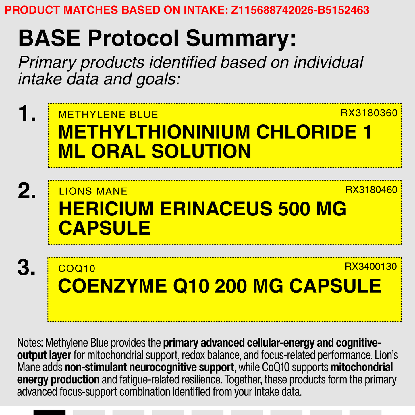 )METHYLTHIONINIUM CHLORIDE 1 ML ORAL SOLUTION
