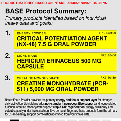 )CRITICAL POTENTIATION AGENT (NX-48) 7.5 G ORAL POWDER