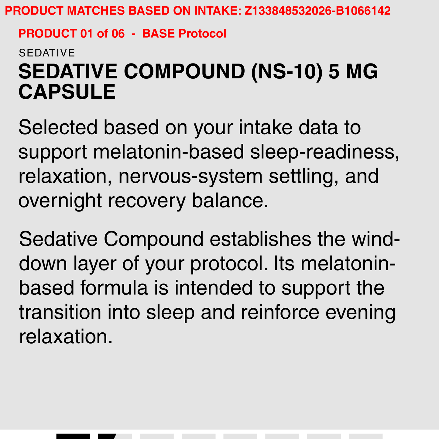 )SEDATIVE COMPOUND (NS-10) 5 MG CAPSULE