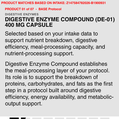 DIGESTIVE ENZYME COMPOUND (DE-01) 400 MG CAPSULE
