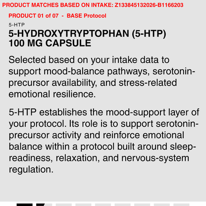 ))5-HYDROXYTRYPTOPHAN (5-HTP) 100 MG CAPSULE