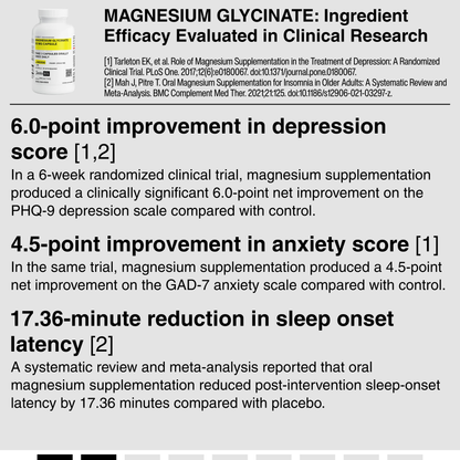 MAGNESIUM GLYCINATE 92 MG CAPSULE