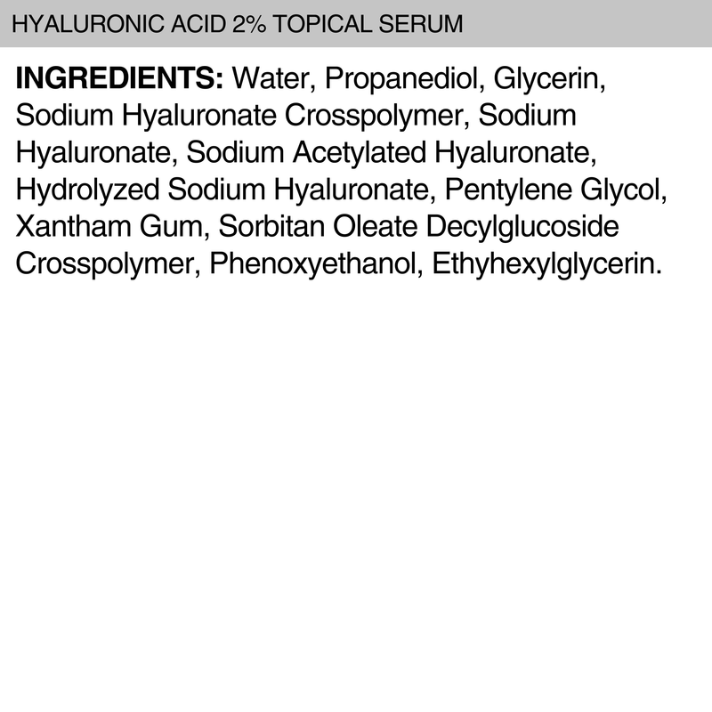 HYALURONIC ACID 2% TOPICAL SERUM