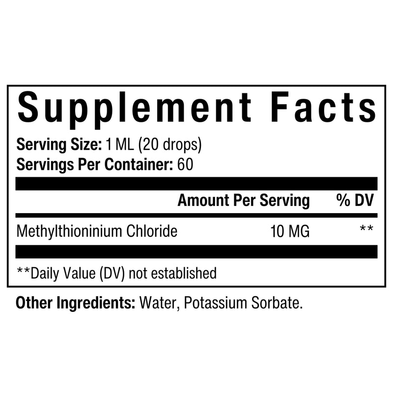 METHYLTHIONINIUM CHLORIDE 1 ML ORAL SOLUTION