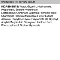 NIACINAMIDE 10% TOPICAL SERUM