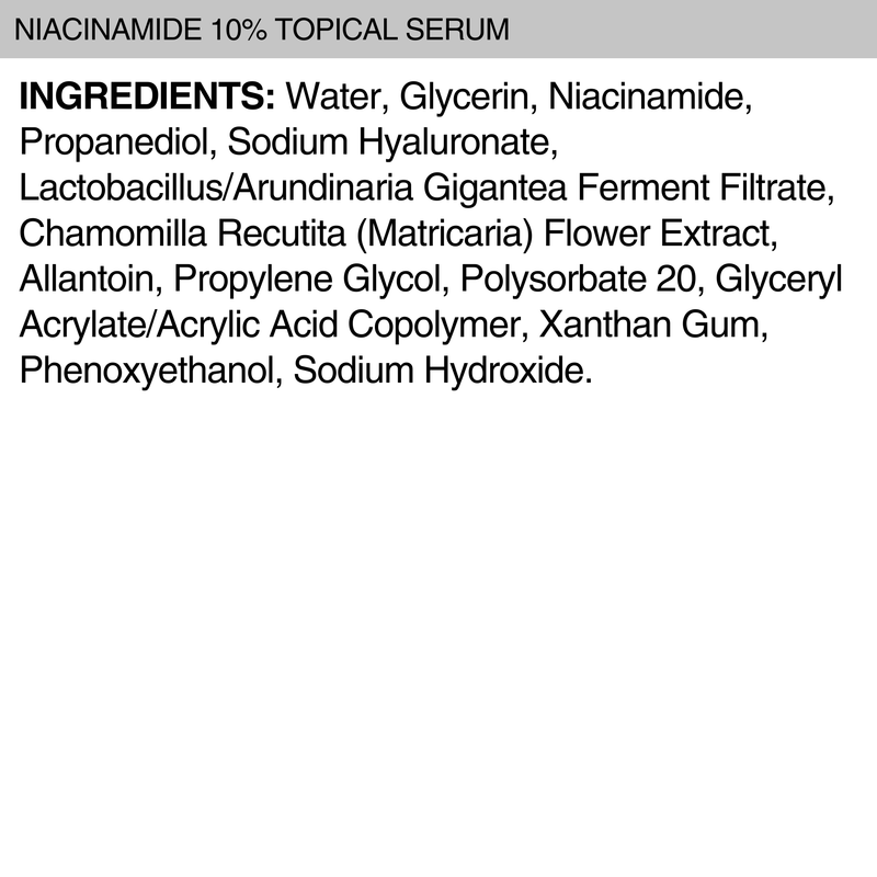 NIACINAMIDE 10% TOPICAL SERUM