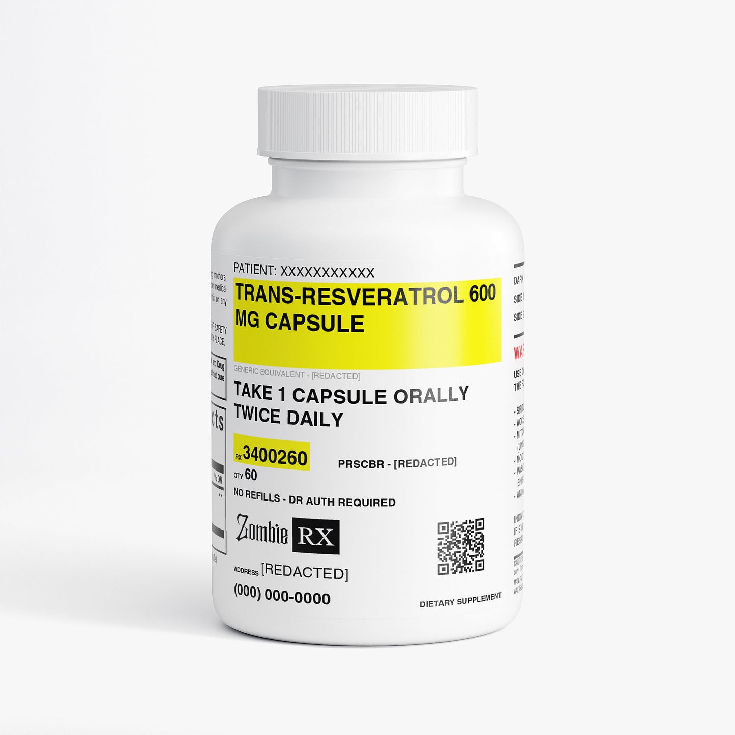 TRANS-RESVERATROL 600 MG CAPSULE