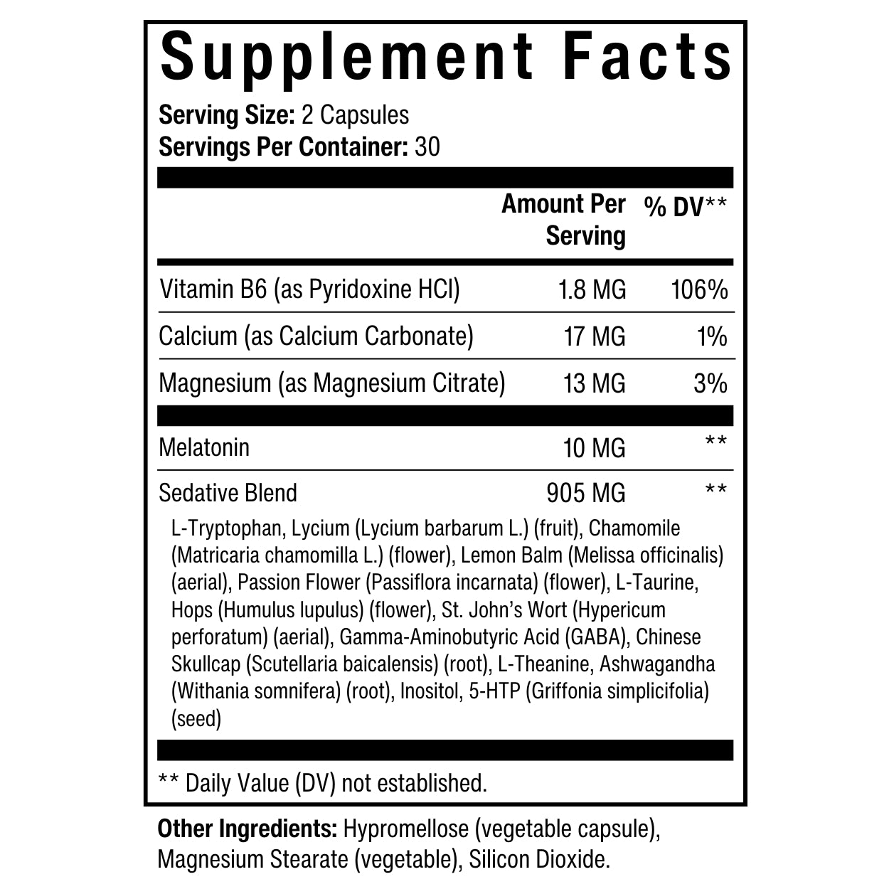 SEDATIVE COMPOUND (NS-10) 5 MG CAPSULE